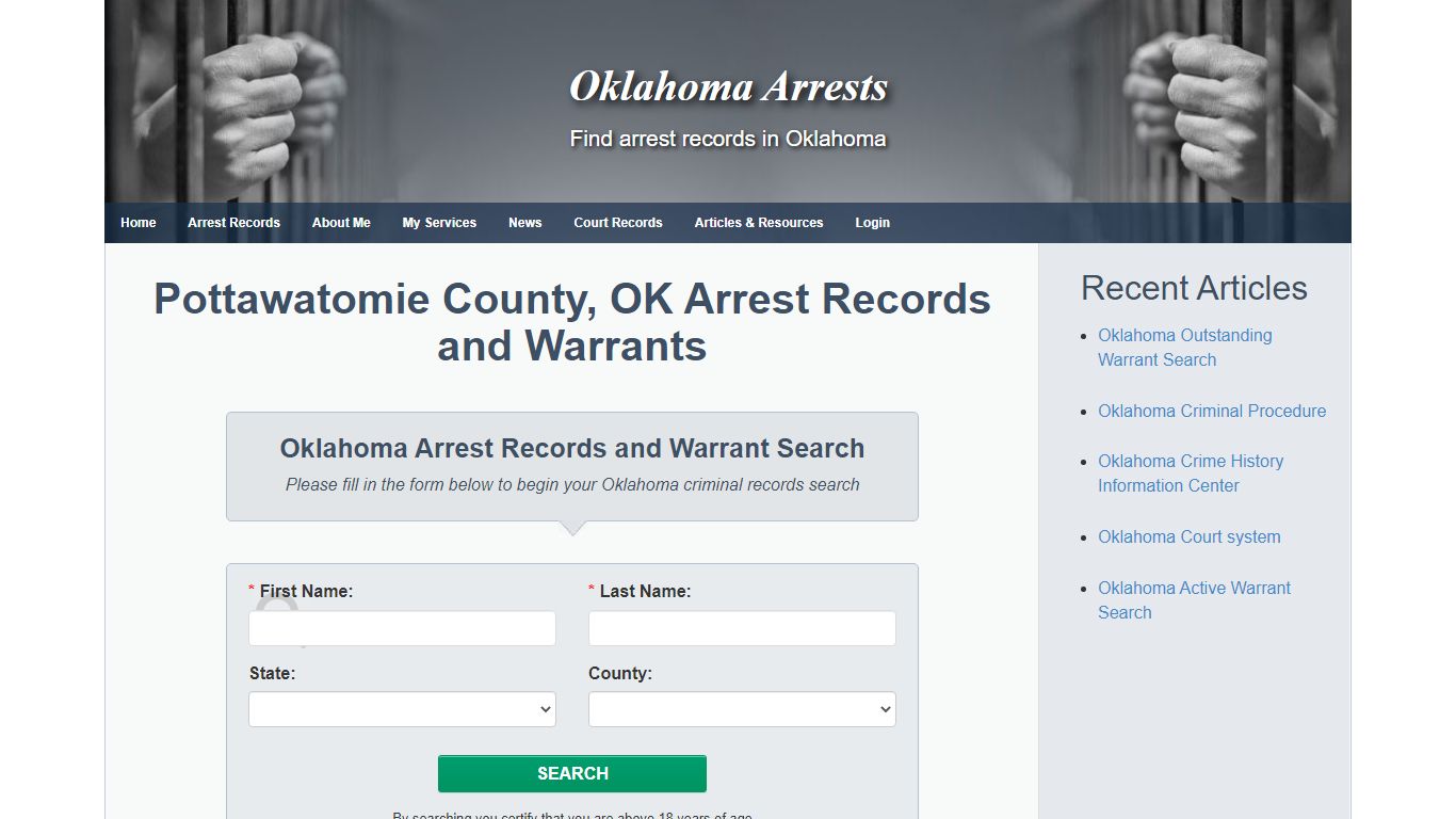 Pottawatomie County, OK Arrest Records and Warrants ...